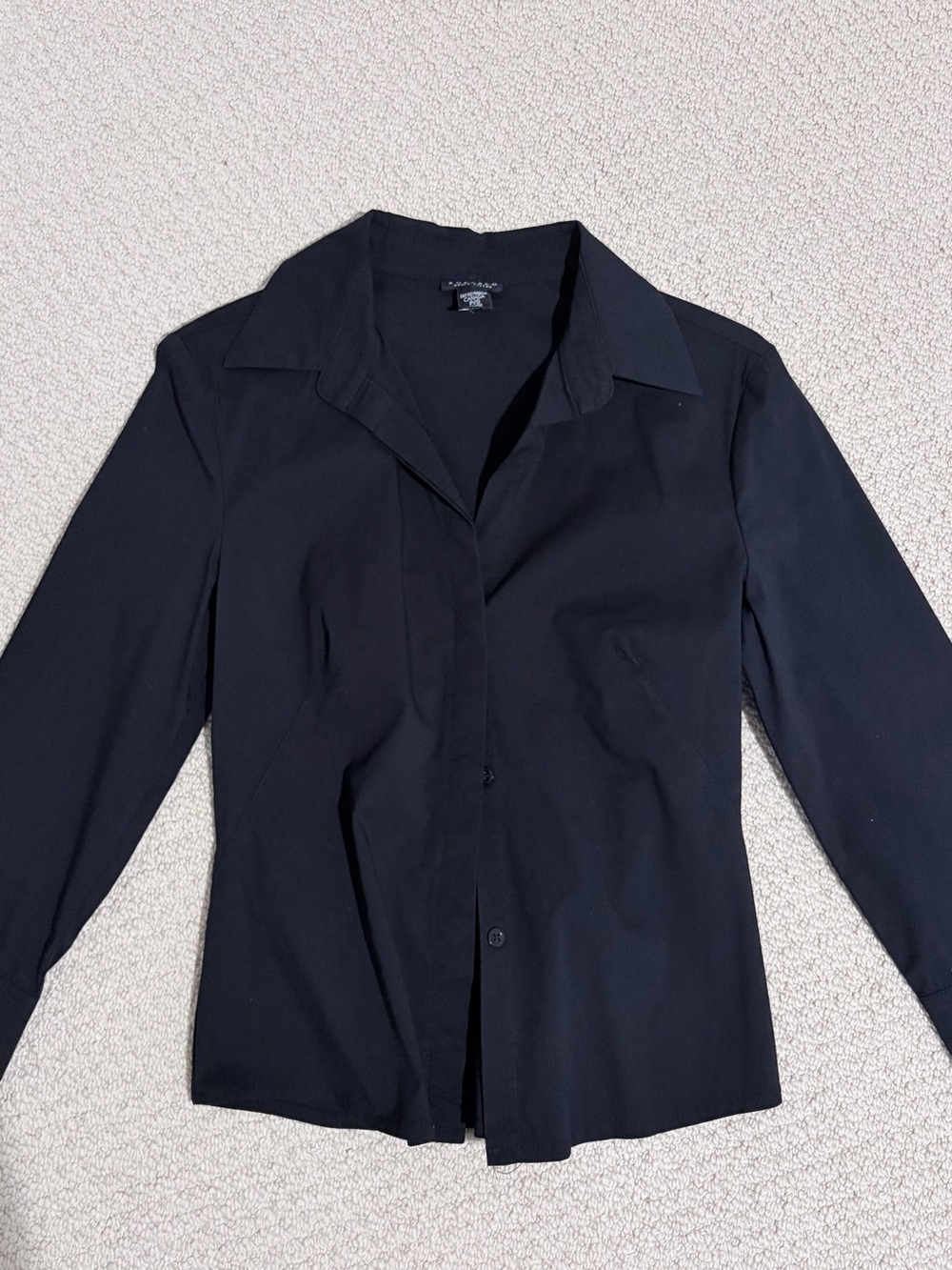 Buffalo David Bitton Black Fitted Button-Down Shirt P/S